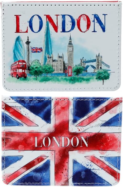 PuckatorLondon Tour Fabric Contactless RFID Protection Credit Card Holder - Card Holder Wallet - RFID Wallet for Men - Small Wallet for Women - Credit Card Holder - Minimalist Wallet - Slim Wallet