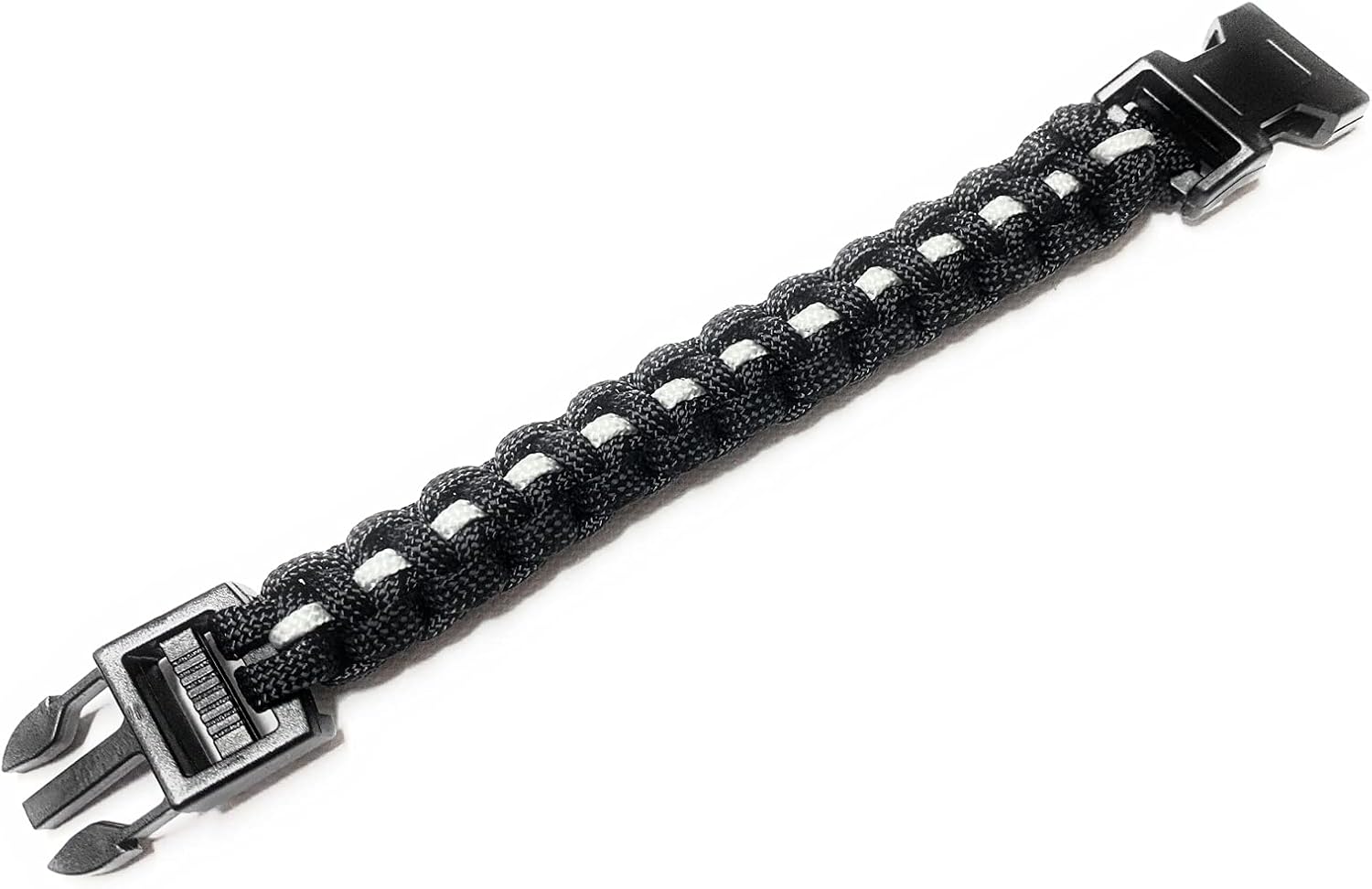Thin Silver Line Handmade Paracord Bracelet Corrections Officer Parole Officer