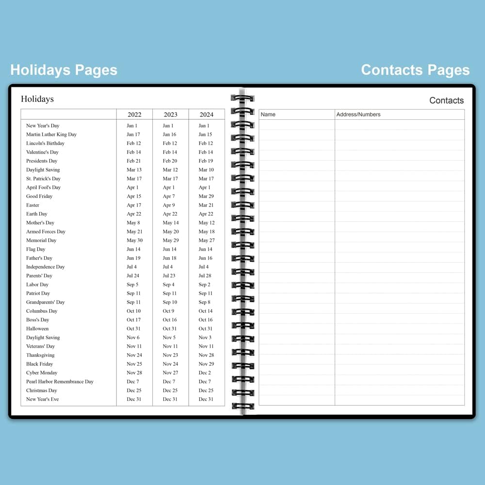 Check Register – A5 Checkbook Log with Check & Transaction Registers, Bank Account Register Booklets for Personal and Work Use, Black