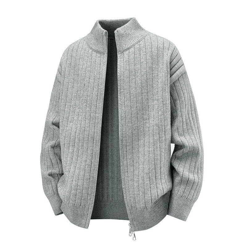 Pull en tricot homme fermeture éclair style décontracté urbain - 2