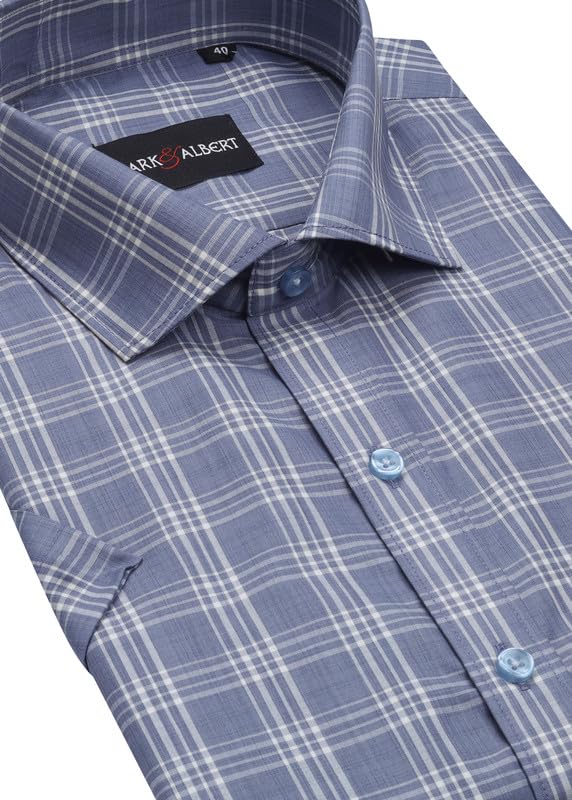 Image of Mark & Albert Men's Half Sleeves Regular Shirt
