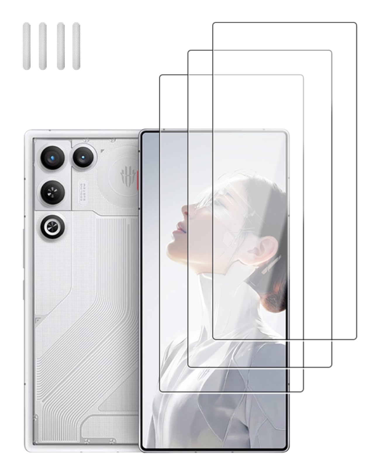 Screen Protector for REDMAGIC 11 Air – 3 Pack Tempered Glass Film,9H Hardness, Anti-Scratch,HD Clarity,Bubble-Free,Anti-Fingerprint,Sensitive Touch Screen Guard