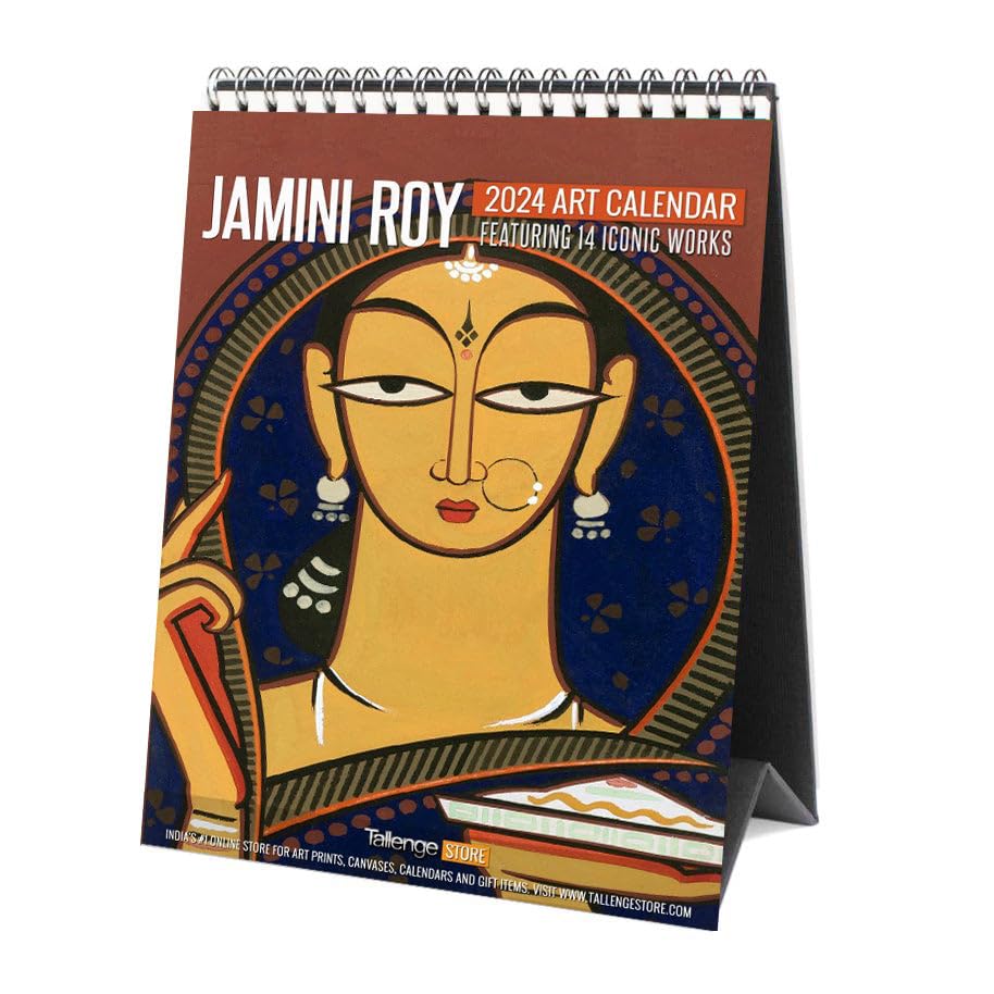 Image of Tallenge - Jamini Roy - 2024 Desk Calendar - 6 x 9 Inches for Home & Office (Paper, Desk Calendar)
