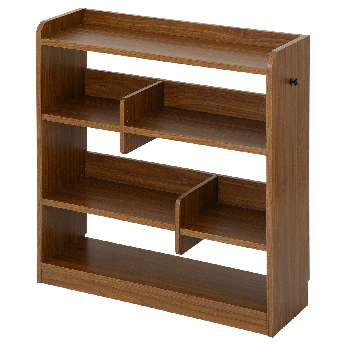 Amazon｜ぼん家具 本棚 オープンシェルフ 木製 幅90×奥行29×高さ90cm 4