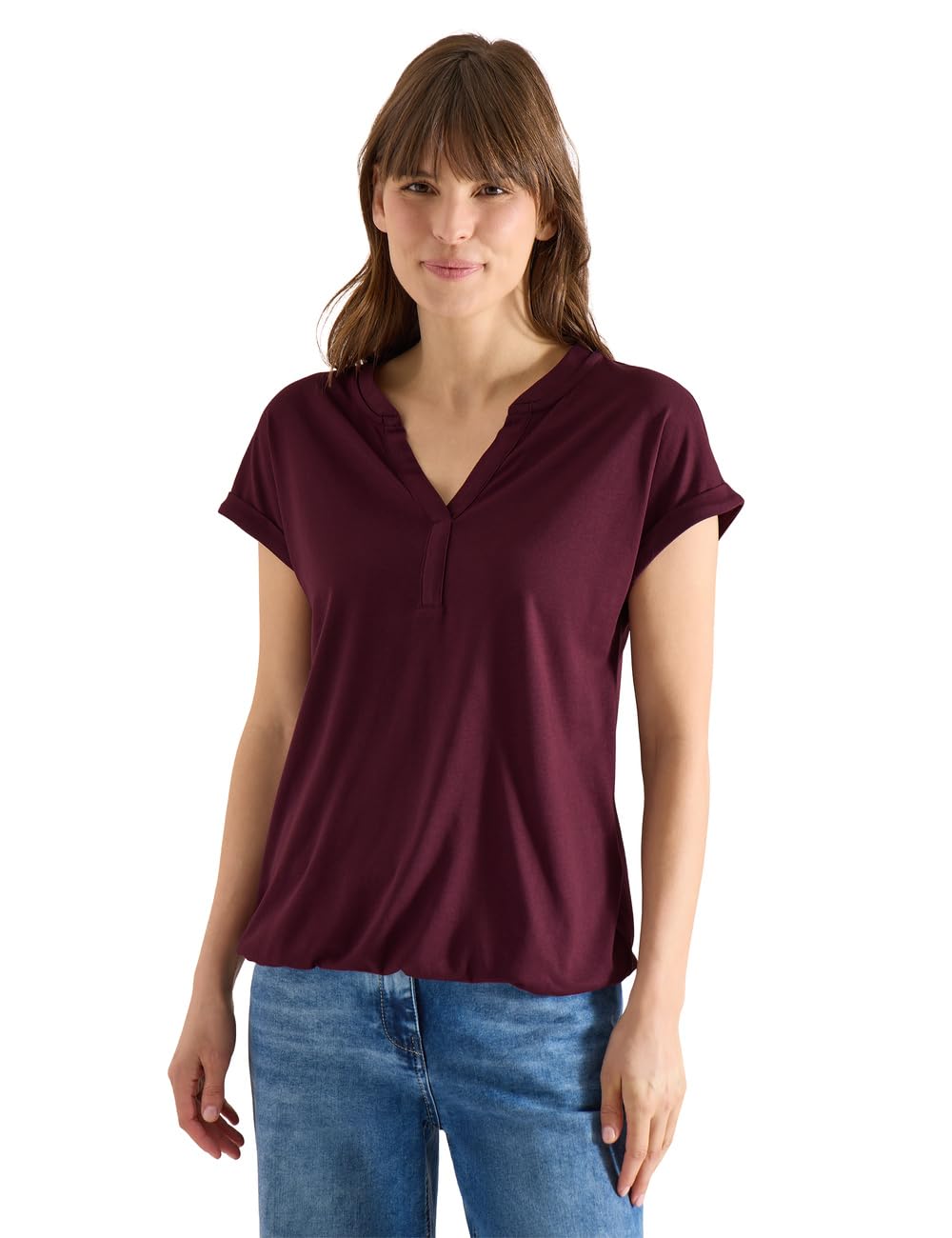 Cecil Shirt in Tunic-Look Sweet Grape Red M