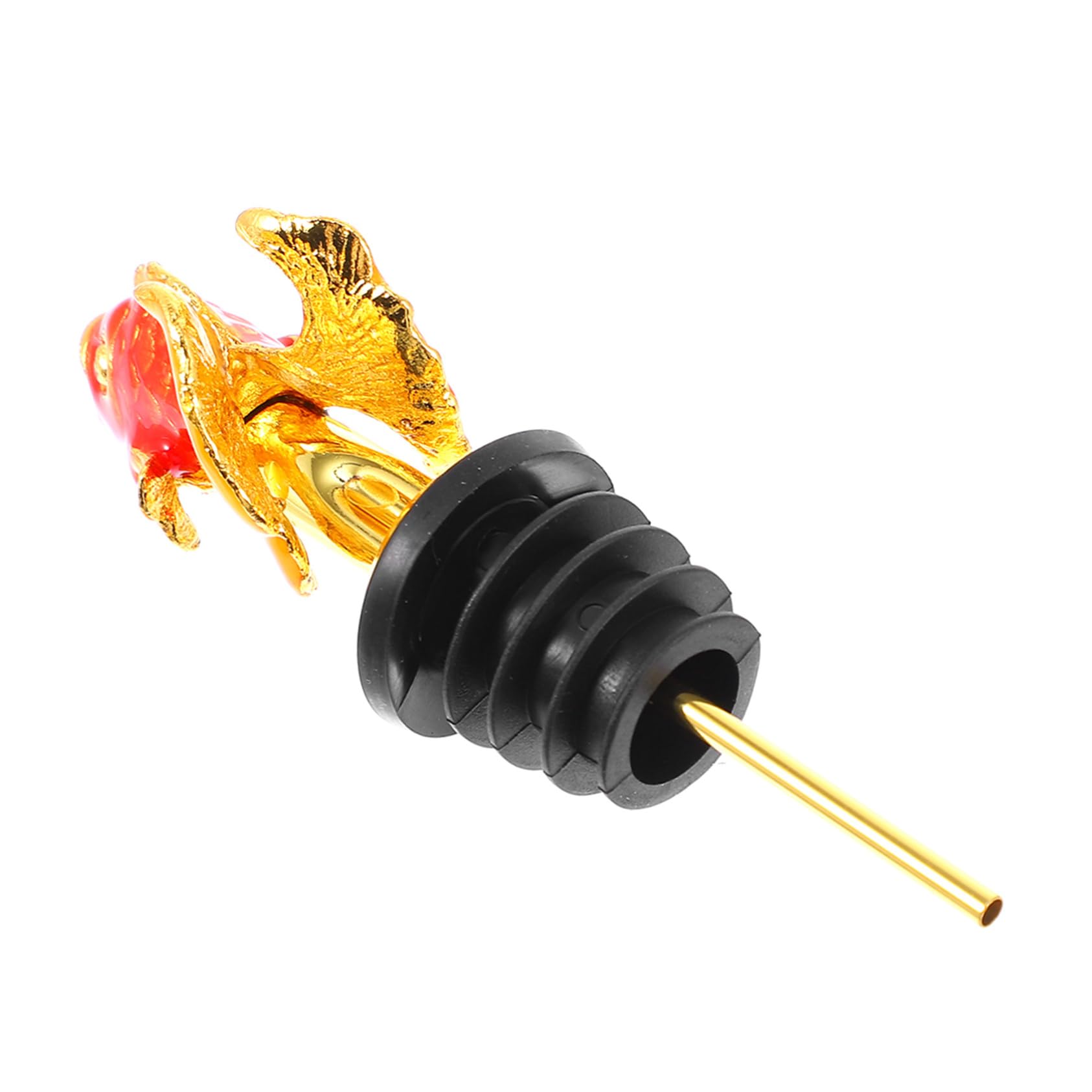 HEALEEP Goldfish Head Wine Pourer Decorative Bottle Pourer for Parties Unique Spout Tool Lightweight and Easy to Clean Fun Wine Accessories for Home and Bar