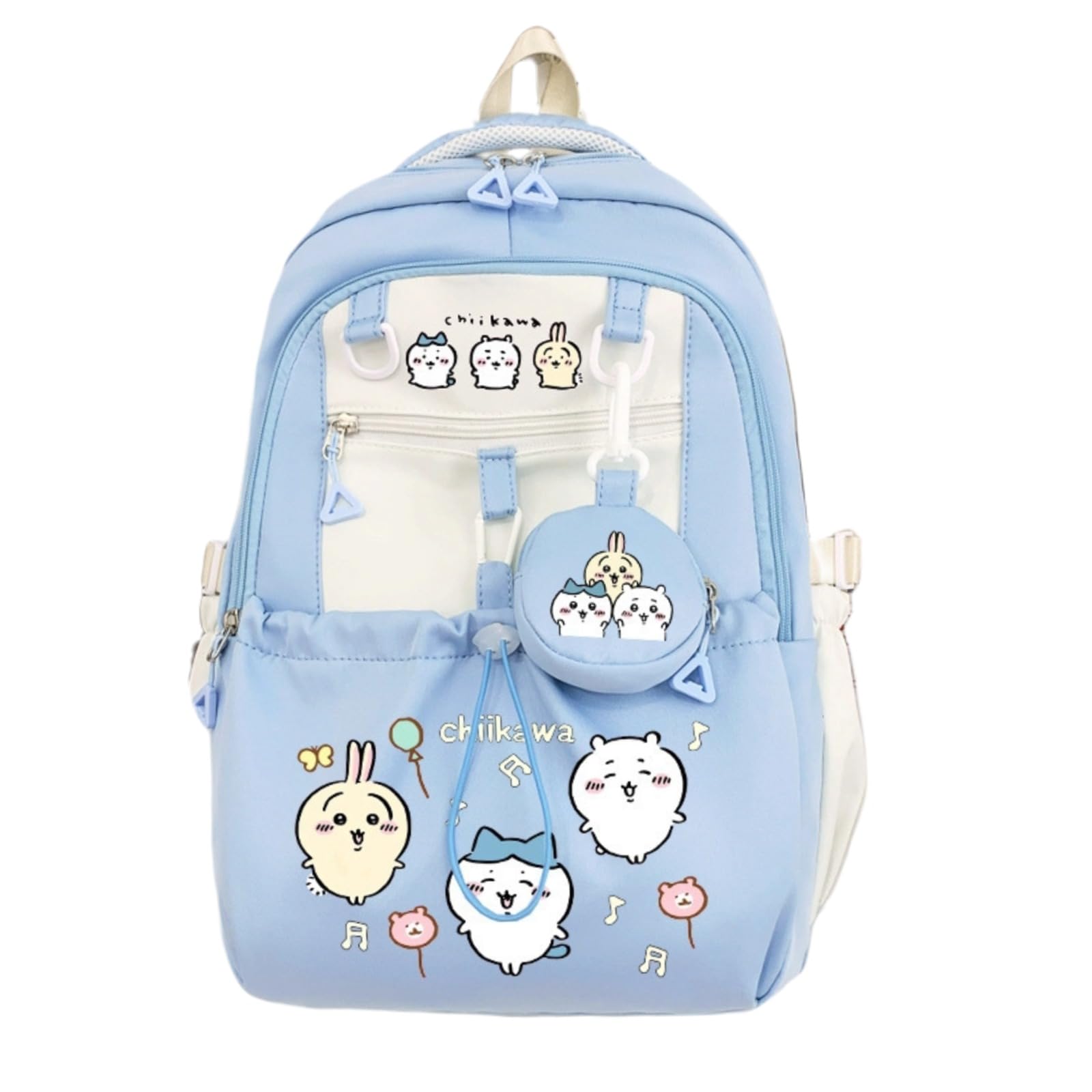 Sufeasdf Kawaii Backpack, Water-Resistant Breathable with Multiple Pockets bag，Suitable for Traveling and as a Birthday Gift (blue)