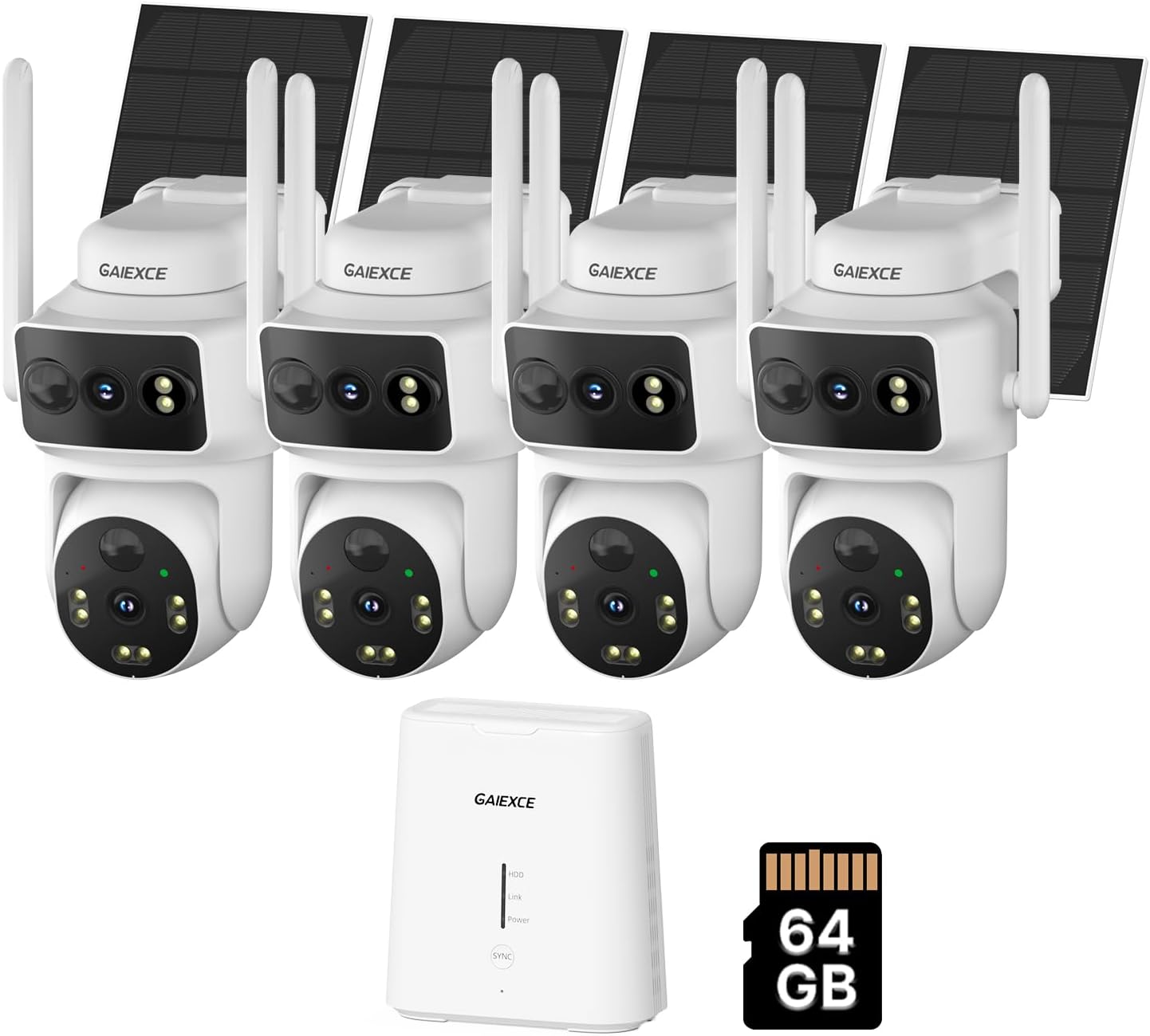 Solar Dual Lens Security Cameras...