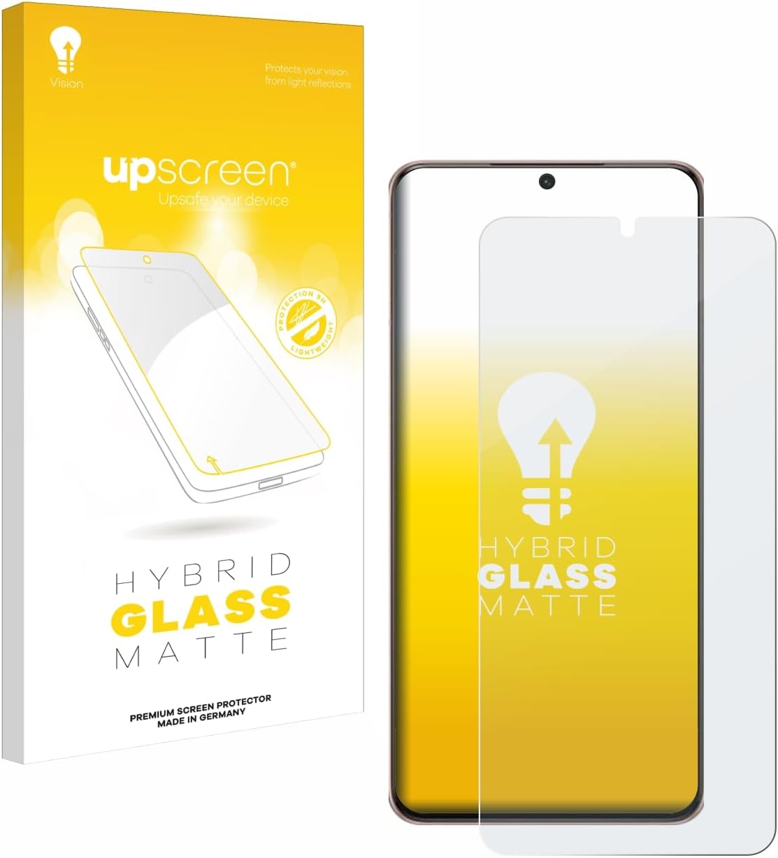 upscreen Matte Screen Protector Glass Film Compatible with Samsung Galaxy S21 Plus 5G - Anti-Glare, Anti-Fingerprint, 9H Glass Protection