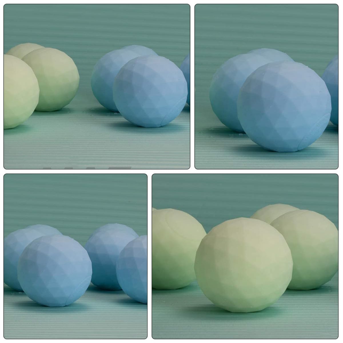 TOYANDONA 2 Piezas Bola de Yoga de Antiburst de Ejercicio y Masaje Elástica Entrenamiento Relajación Gimnasios y Prácticas de Yoga Color Aleatorio