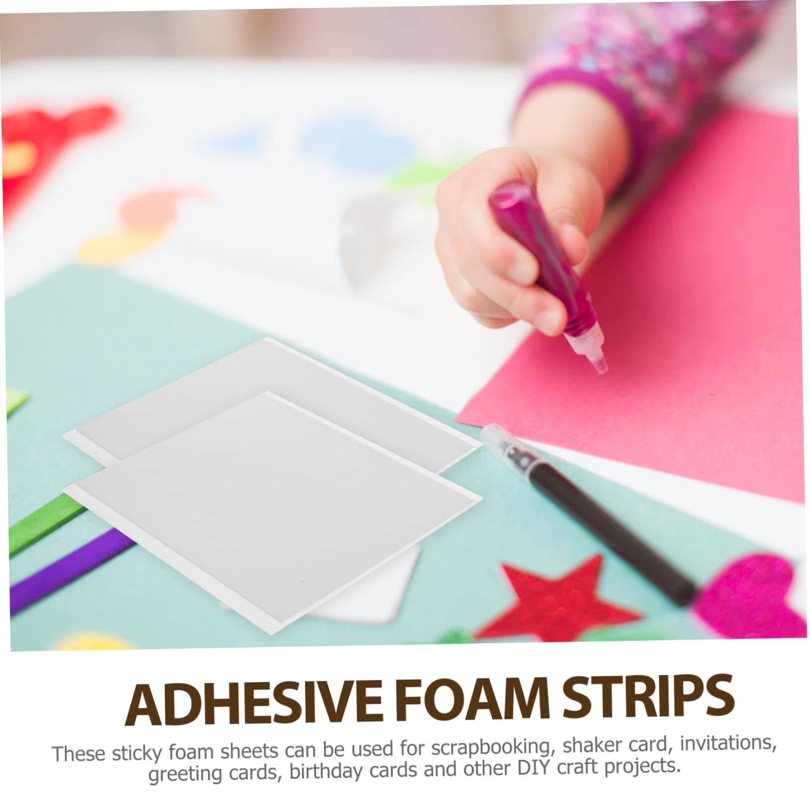 SHINEOFI 30hojas Tiras De Espuma Adhesiva De Doble Cara Eva Para Manualidades Scrapbooking y Proyectos