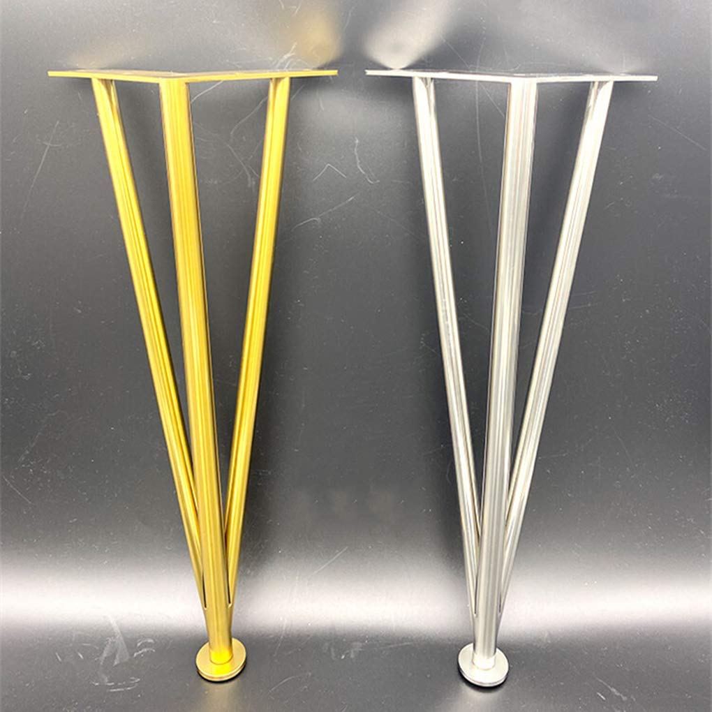 4 Pezzi di mobili Piedini Regolabili in Metallo Gambe per mobili in Acciaio Inox Gambe di Supporto per mobili triangolari Divano Letto mobili Pesanti per Letti, armadi, tavoli e al