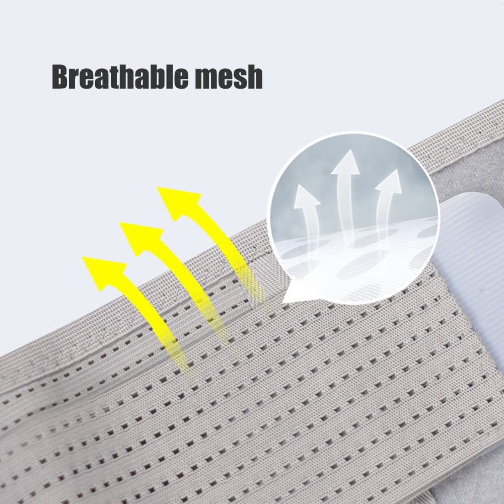 Cintura, Tessuto Traspirante con Bretelle Posteriori magnetiche for alleviare Il Dolore Lombare, ernia del Disco Sciatica(M/Medium)