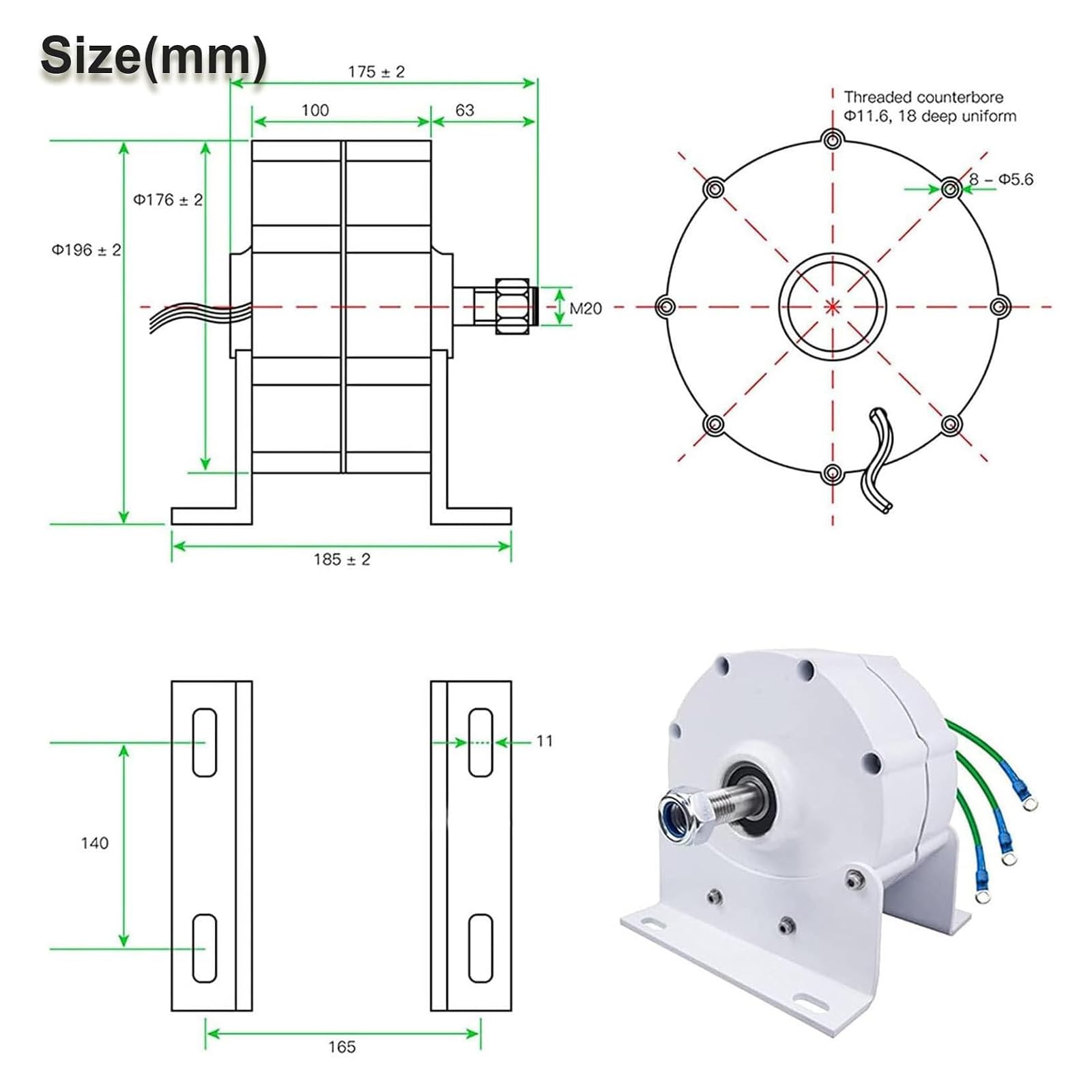 Generatore A Magneti Permanenti Da 1000w-5000w, 12v, 24v, 48v, 450 Giri/min, Alternatore A Magneti Permanenti Ac/dc Con Controller Per Turbine Eoliche E Idroelettriche. 220v