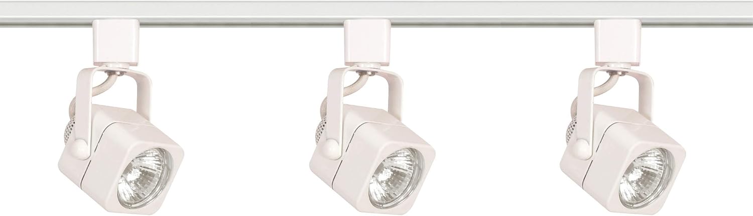 Ciata Square Track Lighting MR16 Bulb, GU10 Base 50 Watts (Brushed Nickel Finish, 3 Light)