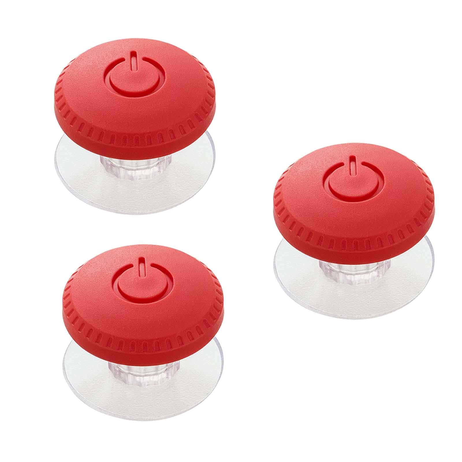 3 Pieces Toilet Flush Button Home Decor Easy Installation Toilet Push Button Red-image-49