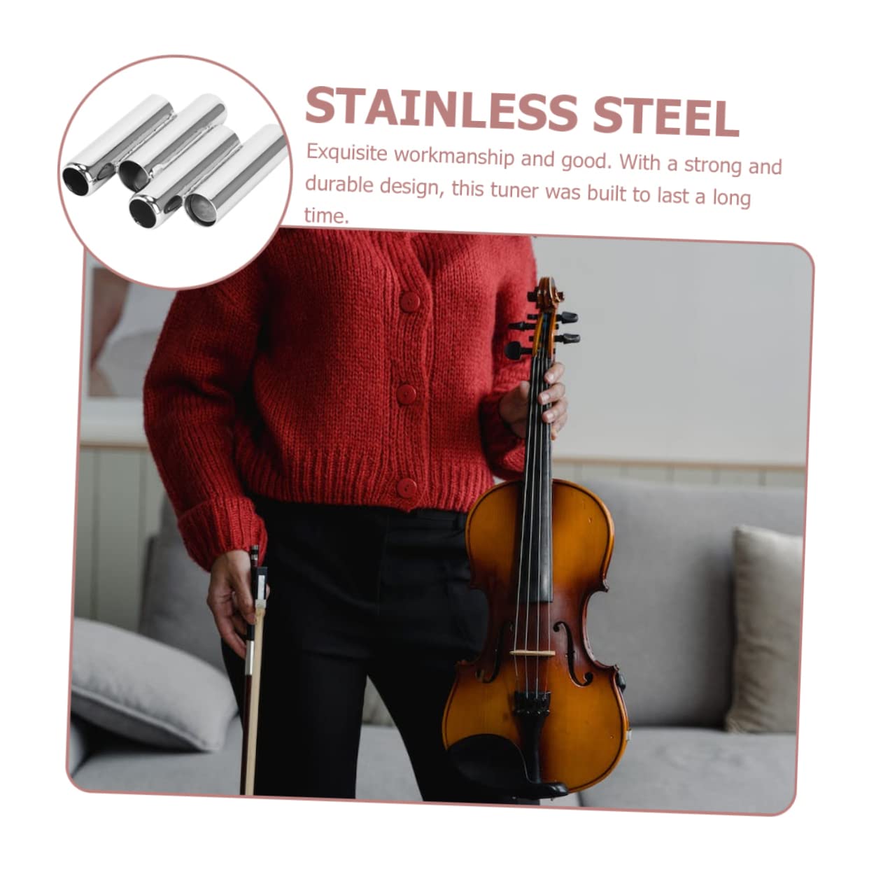 Amazon.com: VINTORKY Steel Violin Tuner Durable Metal Pitch Pipe