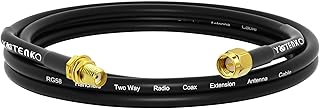 SMA Antenna Extension Cable 3ft 1m SMA Male to SMA Female RG58 Coaxial Jumper Low Loss Relocation Cable for 4G LTE Router ADS-B SDR BaoFeng Kenwood Yaesu (NOT for TV, WiFi)