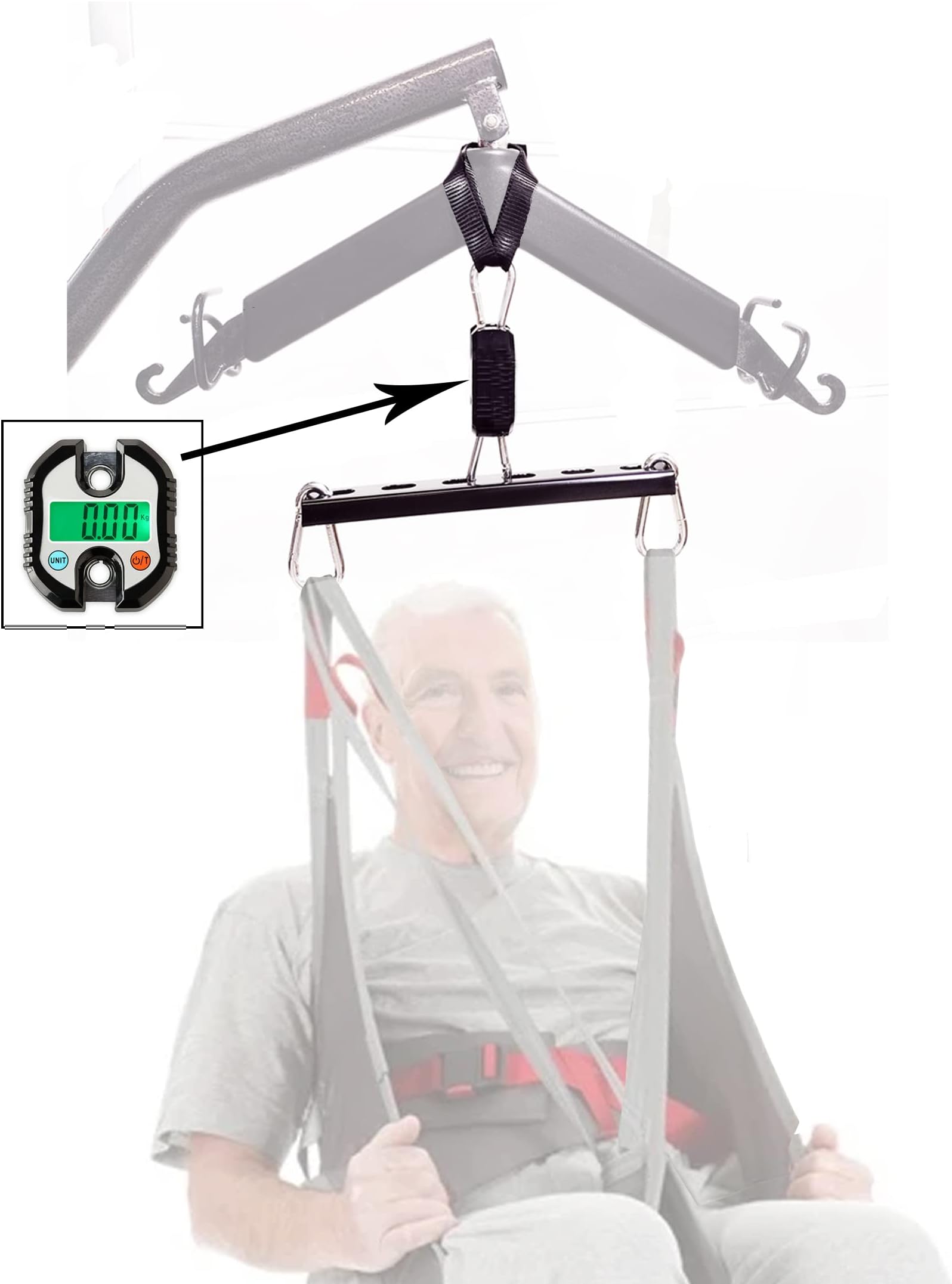 Patient Weight Scale for Hoyer Lift - Use with Any Patient Lift and Any Sling