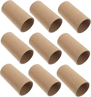30 piezas Tubos de Cartón para Manualidades DIY para Color Madera