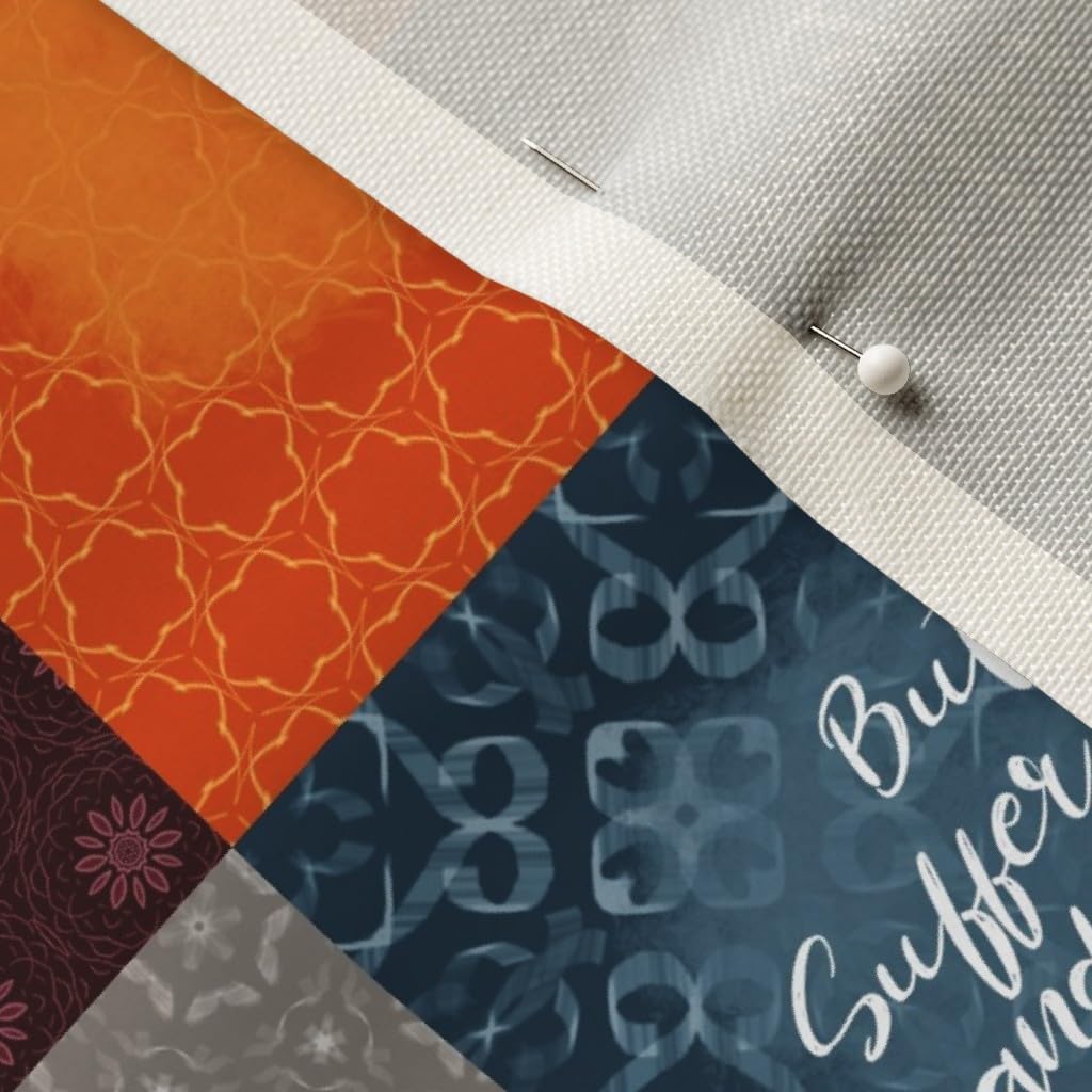 Spoonflower Fabric - Bible Verse Wholecloth Cheater Quilt Baby Christian Bible Verse Printed on Upholstery Velvet Fabric Fat Quarter - Upholstery Home Decor Bottomweight Apparel