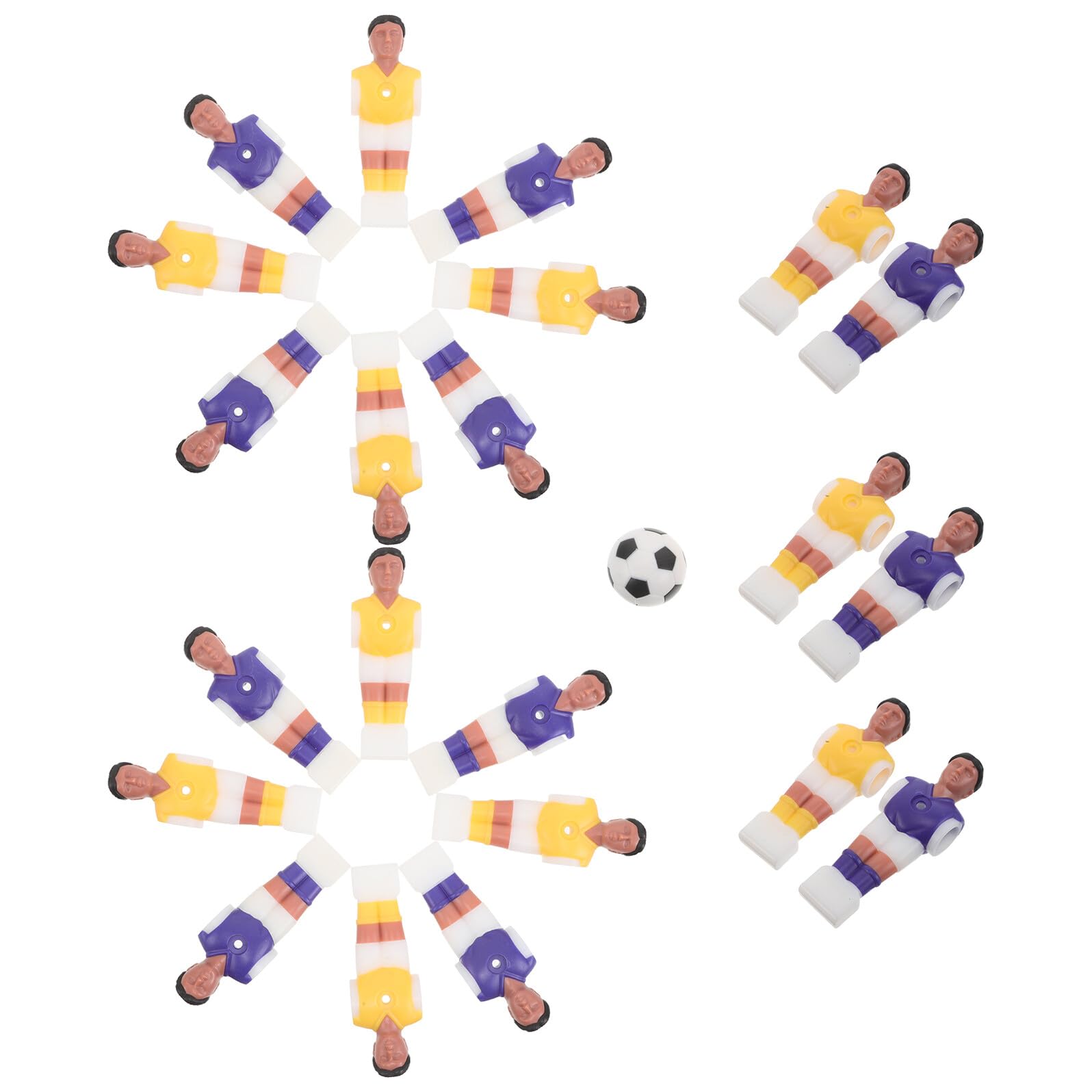 YARNOW Accessori per Tavoli da Calcio da Tavolo Mini Action Figure di Giocatori di Calcio in Resina Accessori per Giochi da Tavolo Completi senza Attrezzi come Bomboniere