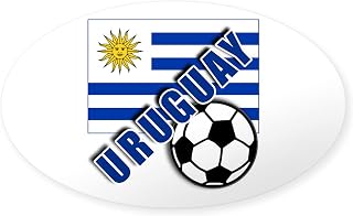 CafePress Uruguay Soccer Team Oval Car Bumper Sticker