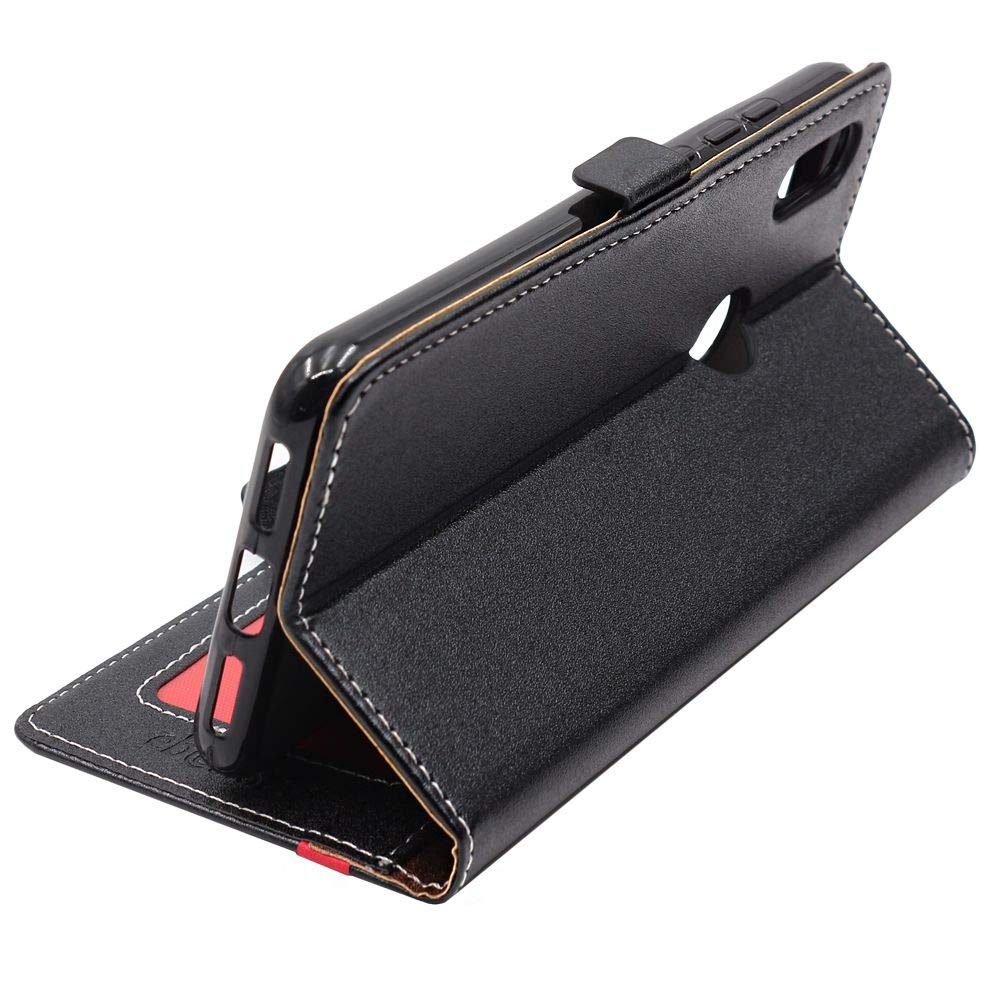 KANVOOS Cover per Samsung Galaxy S22, Cover a Libro Portafoglio in Pelle PU [Porta Carte] [Magnetica], Antiurto Flip Case Custodia per Samsung S22 (Nero