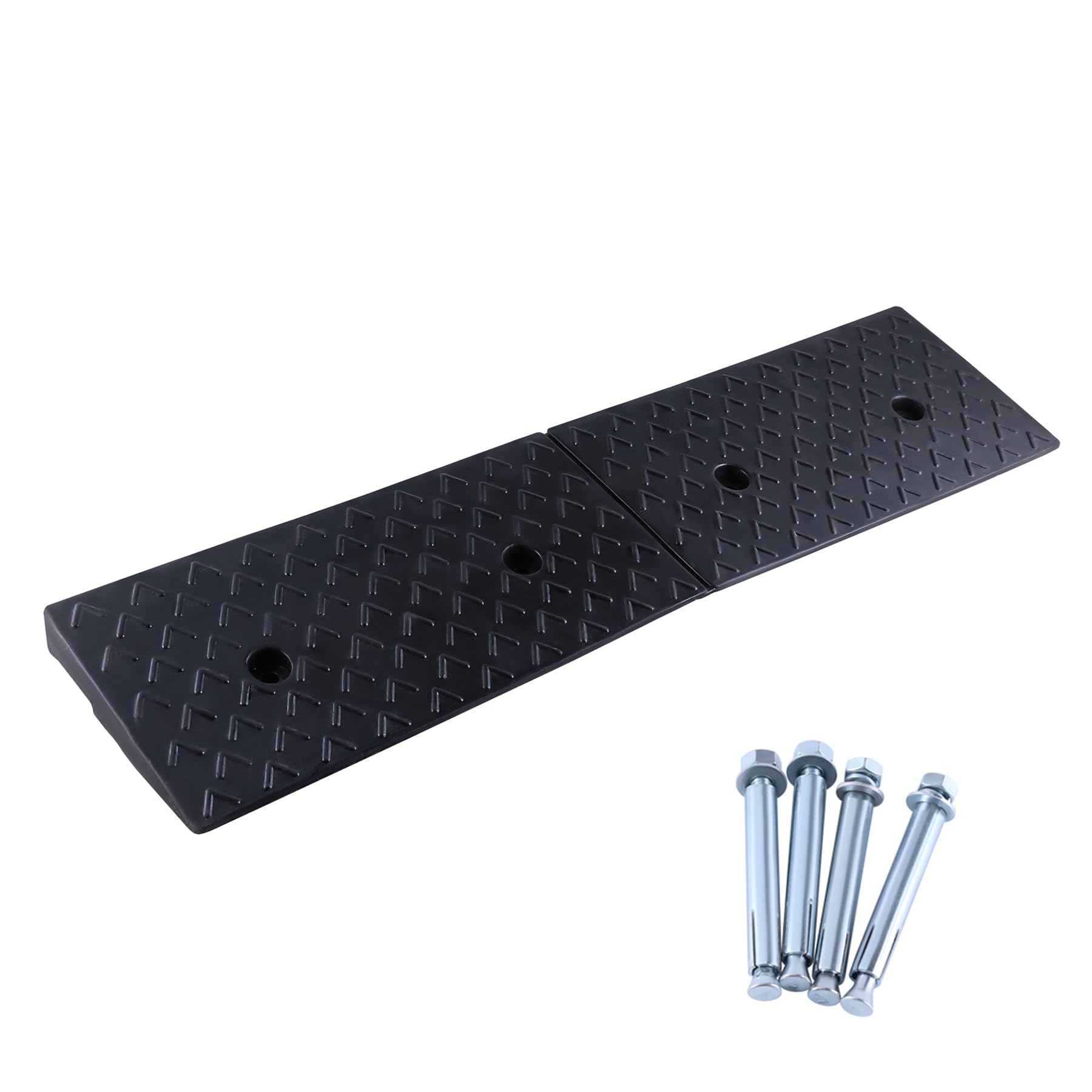 Bordsteinrampe 100 x 25 x 5 cm Bordsteinrampe Gummi Rampe Rampe Gummikeil Rollstuhlrampe Auffahrrampe Auffahrkeil Auffahrhilfe Türschwellenrampe Autorampe