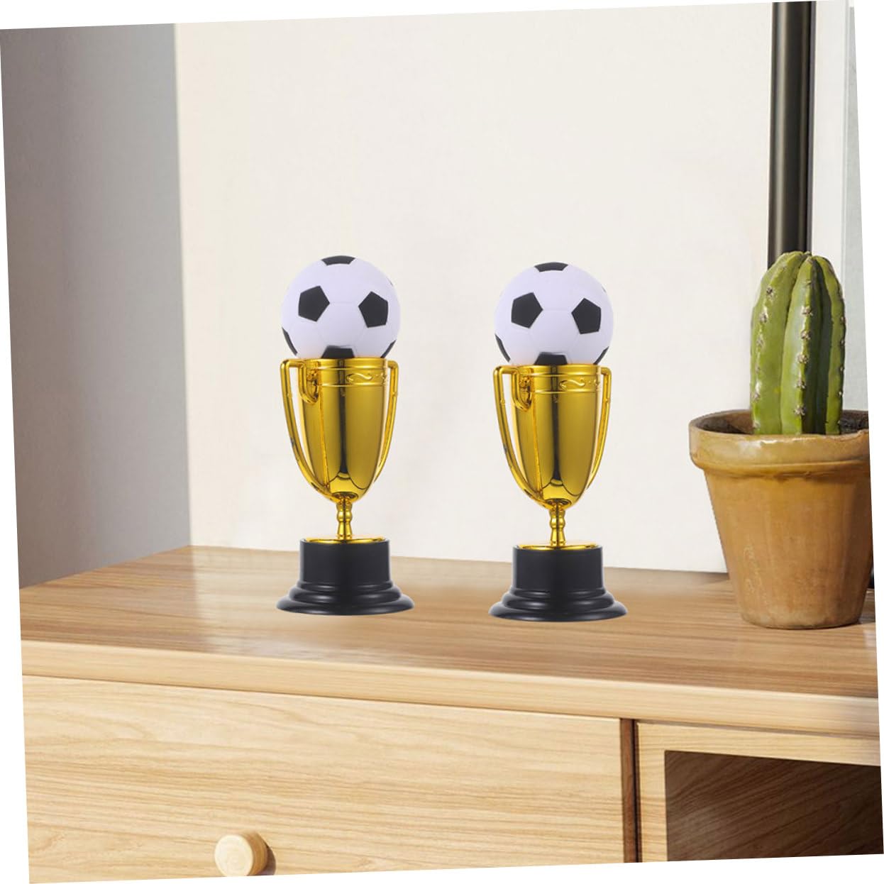 NUOBESTY Zestaw 3 Małych Plastikowych Trofeów Na Zawody Games Celebration Competition Award Trophy Cup