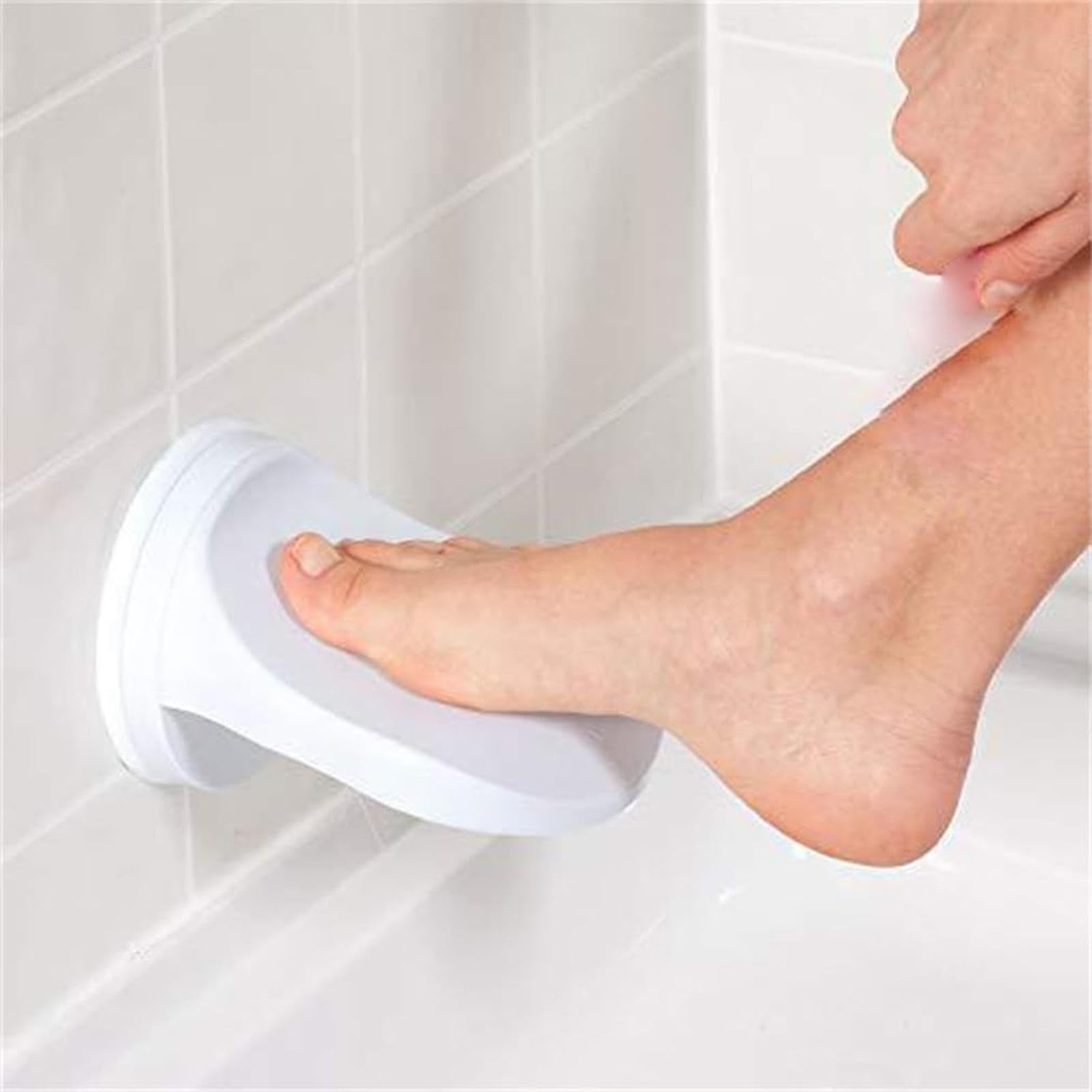 Shower Footrest,Suction Cup Shower Shaving Leg Assist | Bathroom Pedal, No Drilling Stable and Non Slip Foot Rest for Hotel Shower Bathroom
