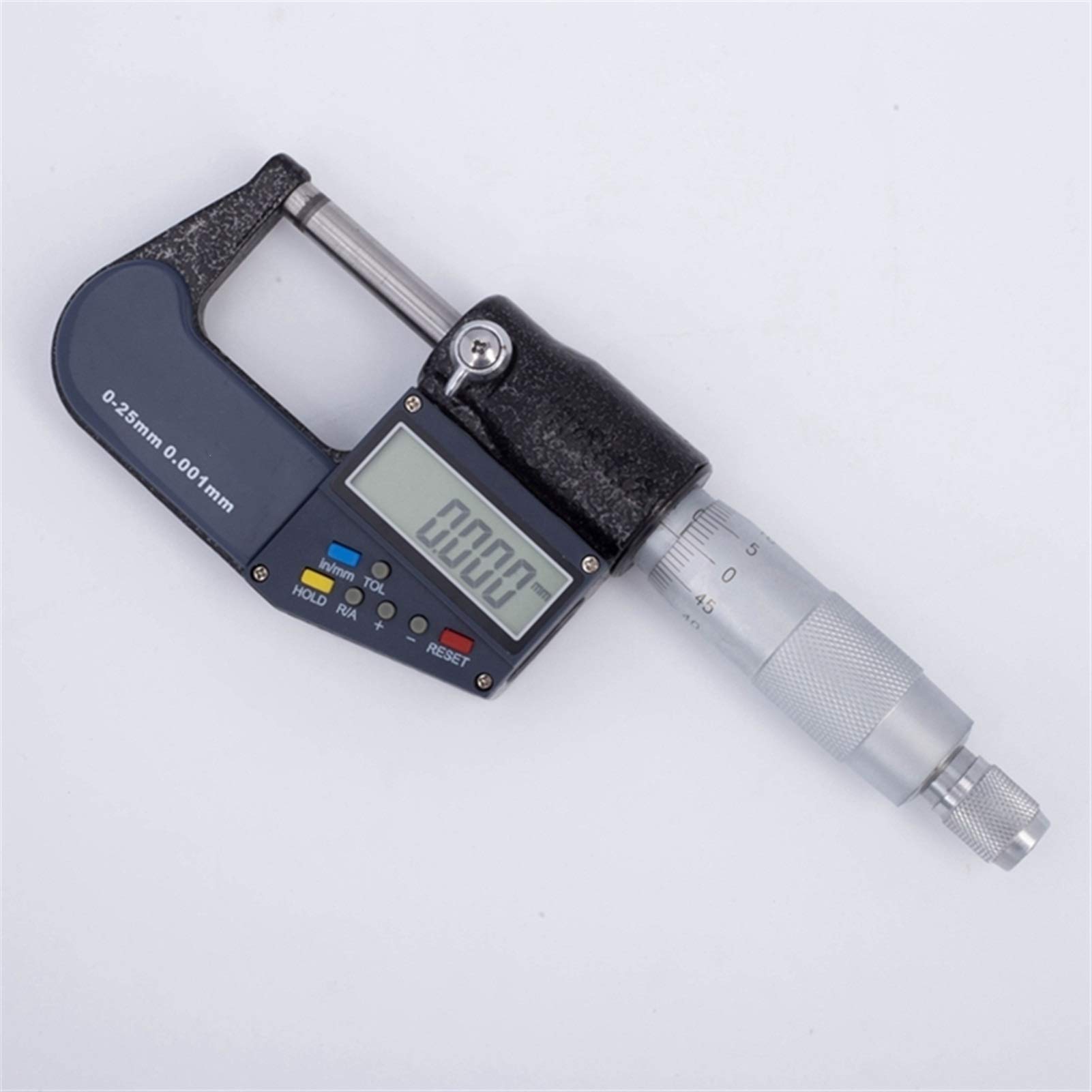 Calibre Digital 0.001mm Micrómetro Exterior 0-25mm Micrómetro Digital Calibrador Medidor Micrómetro Micrómetro Mida Herramientas Pie de Rey Digital