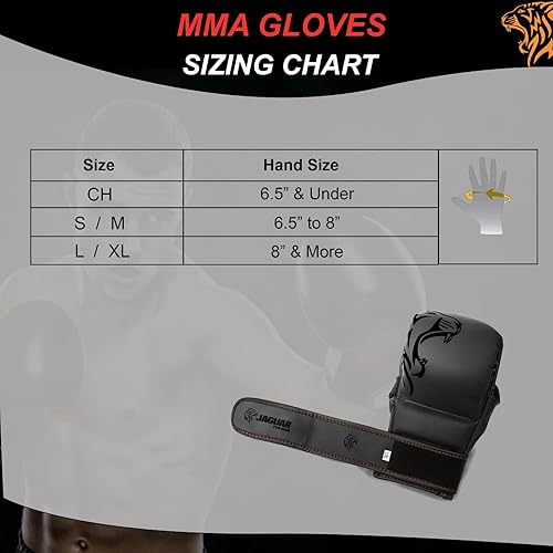 Miniatura 2 de Jaguar PRO Series - Guantes de tiro de combate MMA para boxeo, MMA Muay Thai, entrenamiento y trabajo en bolsa