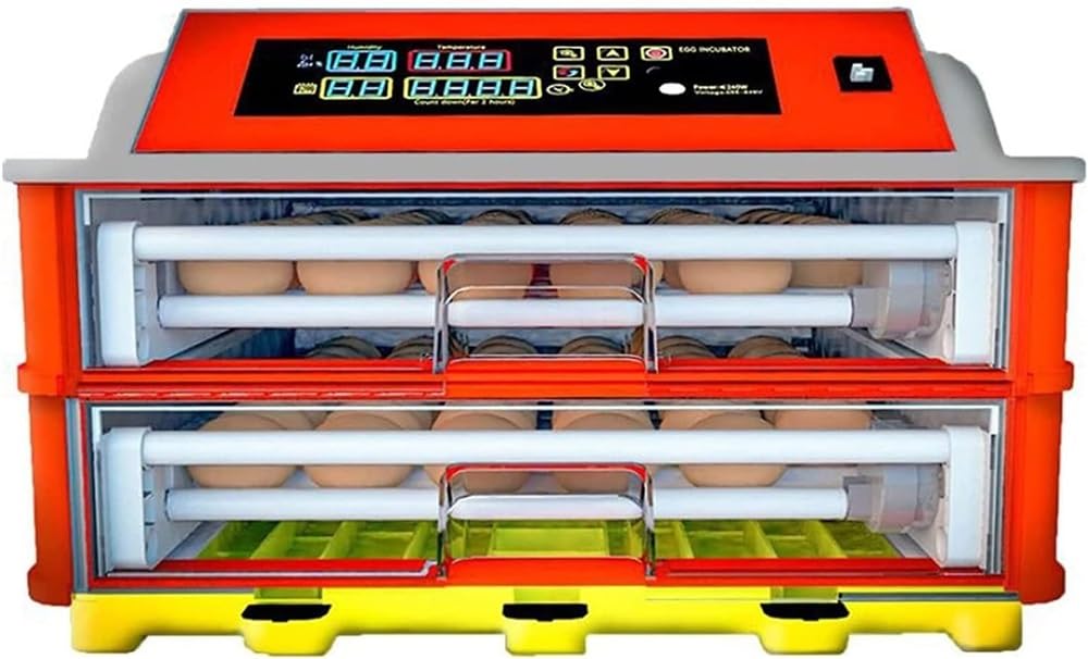 W pełni automatyczny inkubator do jaj Domowy mini inkubator W pełni automatyczny obracanie jaj i kontrola wilgotności dla kurczaków Kaczki Gęsi Ptaki ( Size : 92 Eggs )