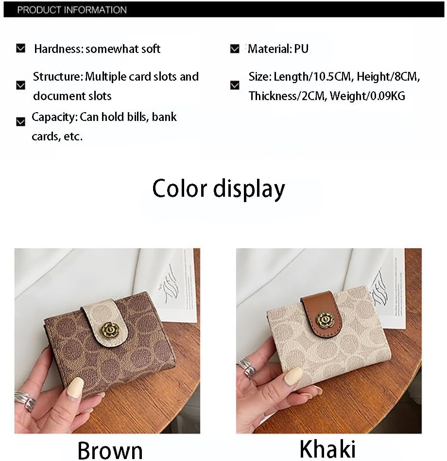 PU Leather Slim Bifold Cash Money Wallets,Minimalist Credit Card Clip Holder,Compact RFID Blocking Coin Purse Pouch Bag. - Image 2