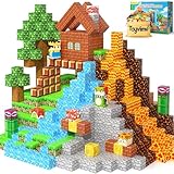 100PCS Magnetic Blocks Magnetic Building Blocks Sensory Toys for Kids Ages 3-5 6-8 8-12 Kids Game Toys for 3+ Year Old Boys & Girls, 3 4 5 6 7 8 9 10 Year Old Boy Birthday Gift Easter Basket Stuffers