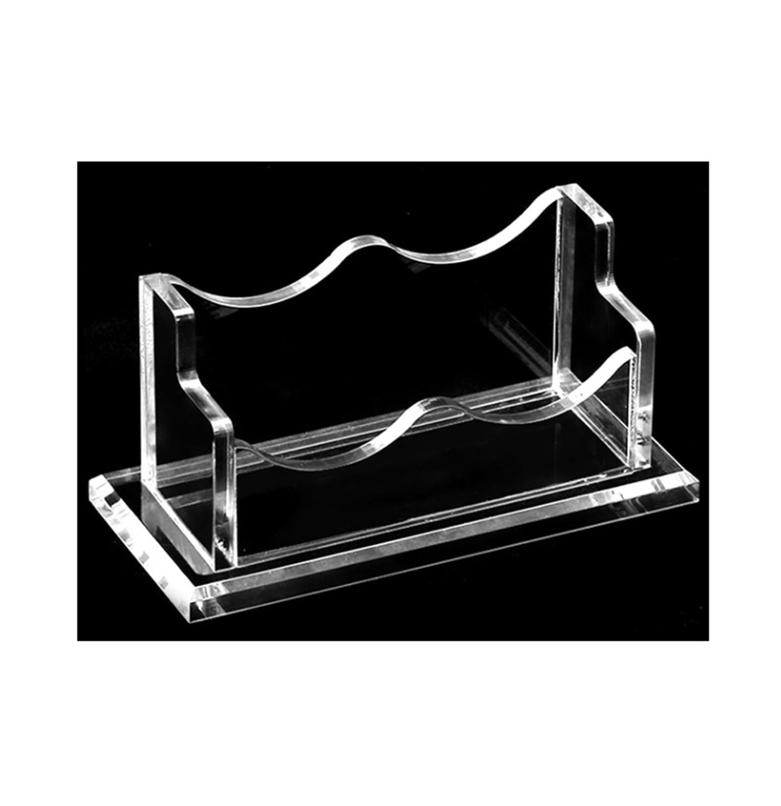Porta Tarjetas Visita Porta Tarjetas De Presentación Transparente. Soporte For For Escritorio. Compatible con Organizador(12x5x5.8cm)