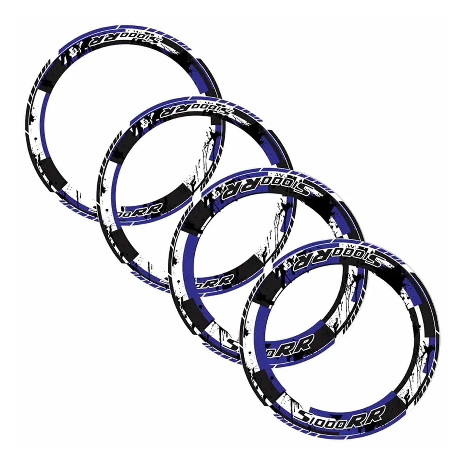 Hub Decals Rim for B&MW for S1000XR S1000 for XR S 1000XR Moto Parts Contour Wheel Decoration Decal Sticker Stripe Tape(Blue)