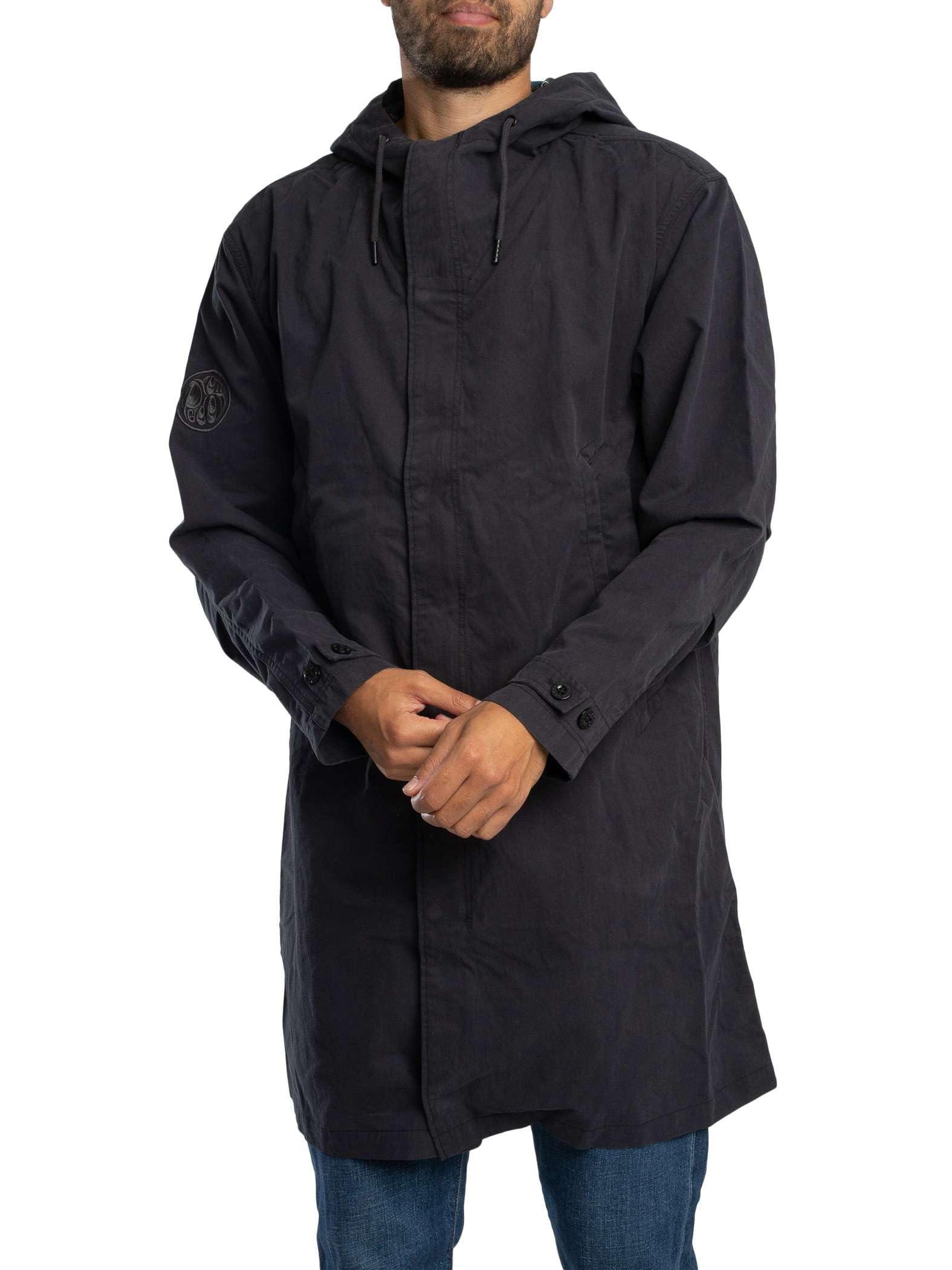 Pretty Green Men's Feltham Military-Inspired Hooded Parka - Black - X Large