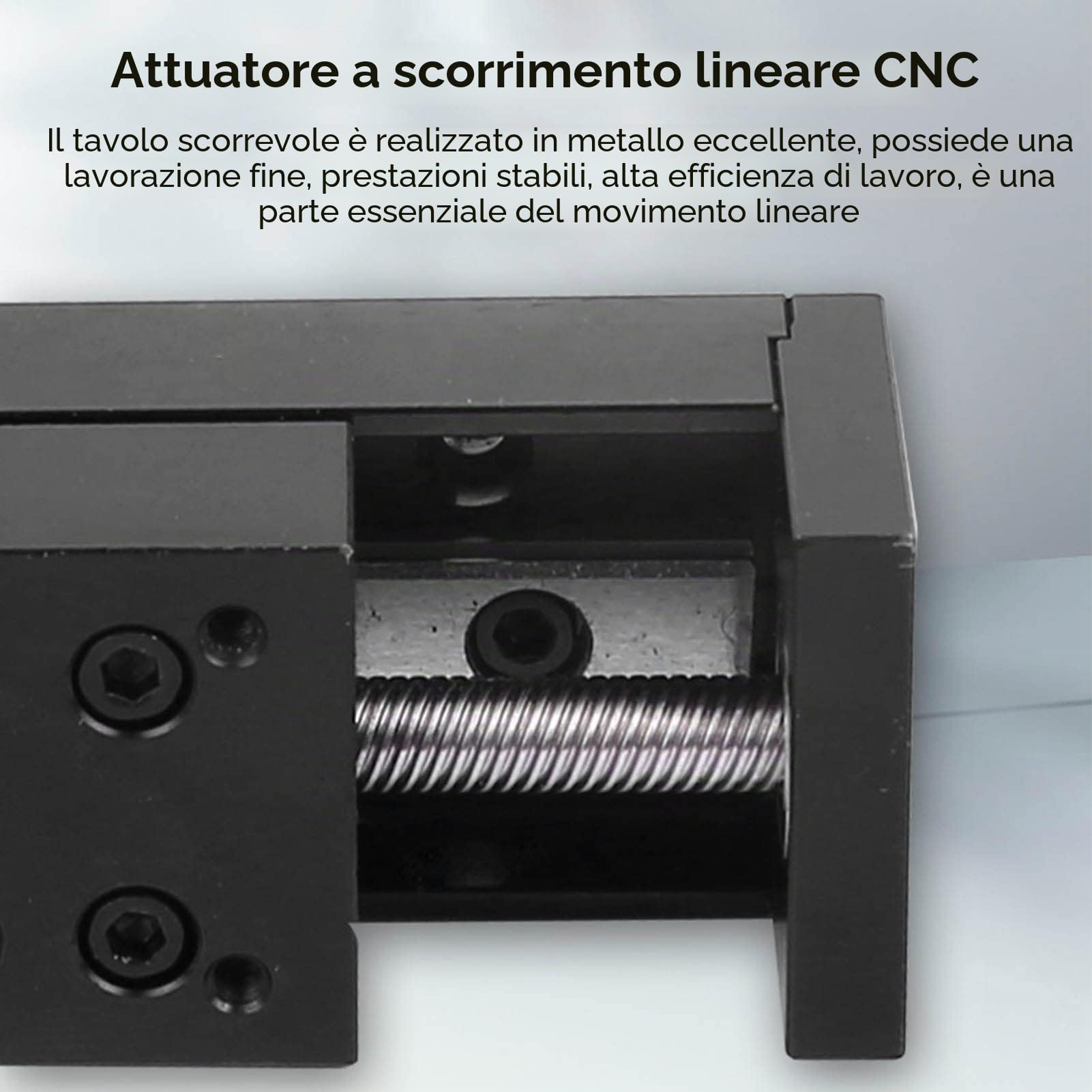 Attuatore lineare a scorrimento su rotaia, Attuatore lineare a palcoscenico Corsa di 200 mm per la fresatrice del router CNC di DIY