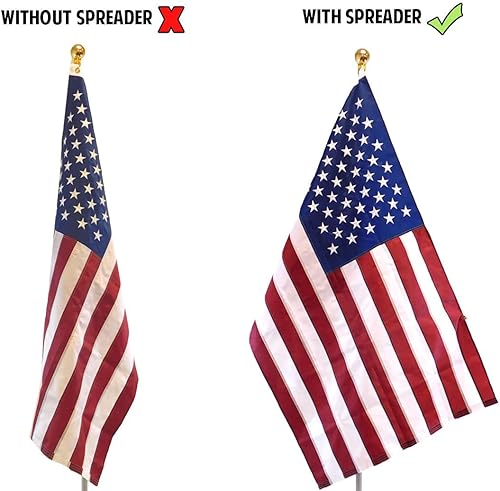 Miniatura 3 de 4 Less Co - Paquete de 2 esparcidores de bandera para bandera de interior