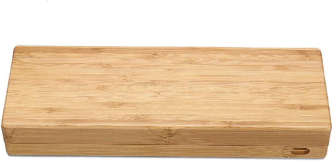 GH60 Bamboo Wooden Case Wrist Rest 2 in 1 for 60% Mini Mechanical Gaming Keyboard Compatible Pok3r DZ60 YD60MQ XD64