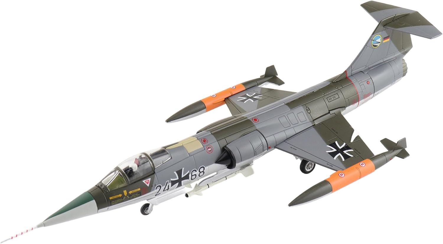 Hobby Master | 1:72 Scale Diecast Military Aircraft Replica | F-104G Starfighter 24+68, JG 74 "Molders, 1970s | Model HA1078