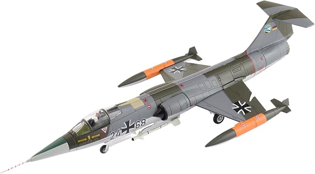 Hobby Master | 172 Scale Diecast Military Aircraft Replica | F-104G Starfighter 24+68, JG 74 "Molders, 1970s | Model HA1078