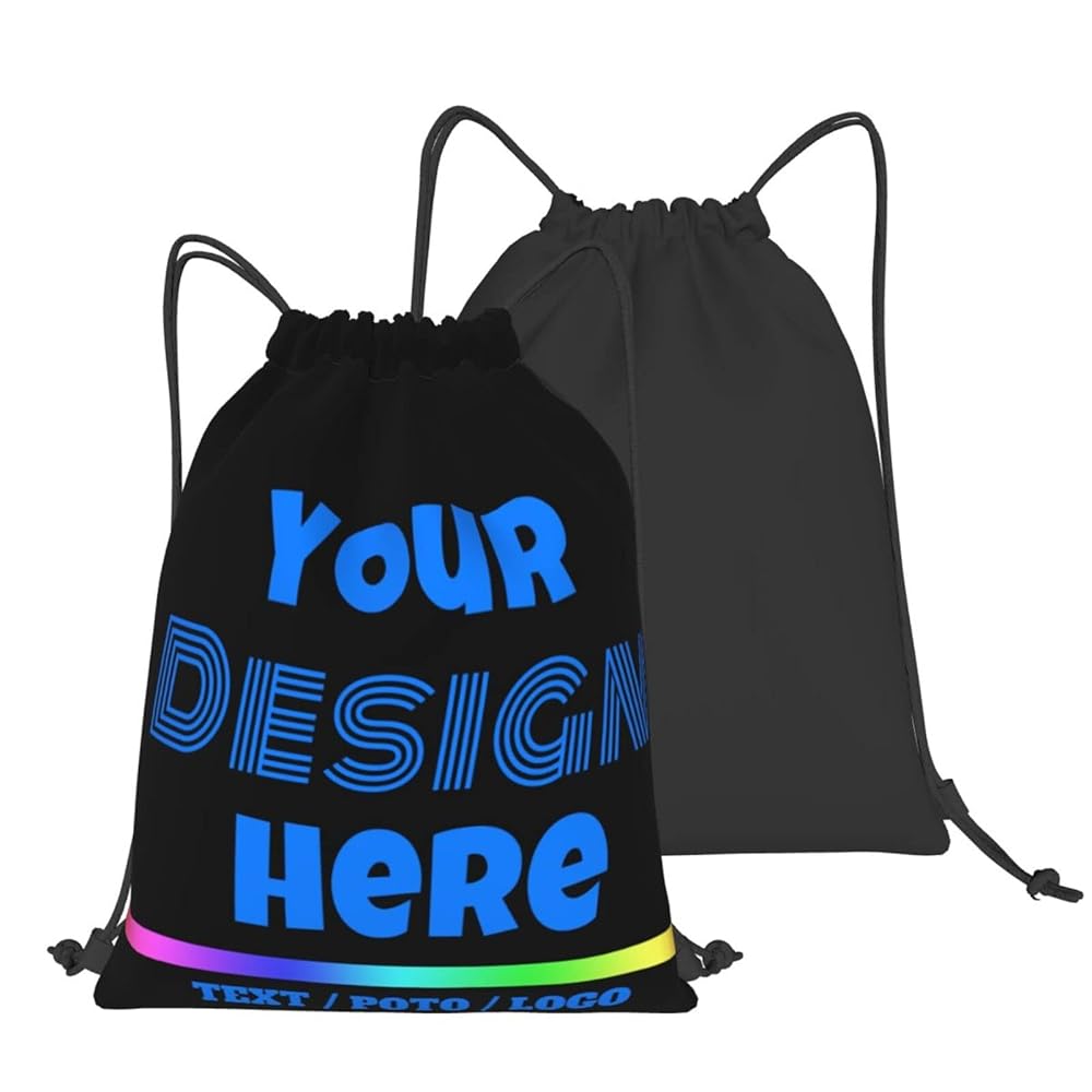 Amazon.com | Custom Drawstring Bag Personalized Drawstring