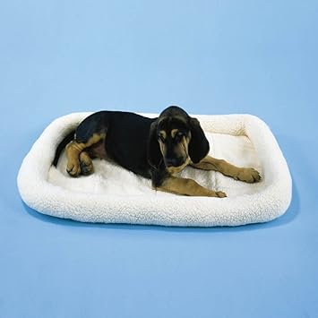 Precision Pet Snoouncezy Original Fleece Bed, 18x14-Inches, Cream