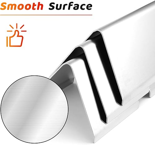 Vista 80 de Uniflasy Barras aromatizantes 7537 7536 de 22.5 pulgadas para Weber Spirit 300, E310, E320, Genesis Silver B C, Genesis Silver Gold B C, Platinum B