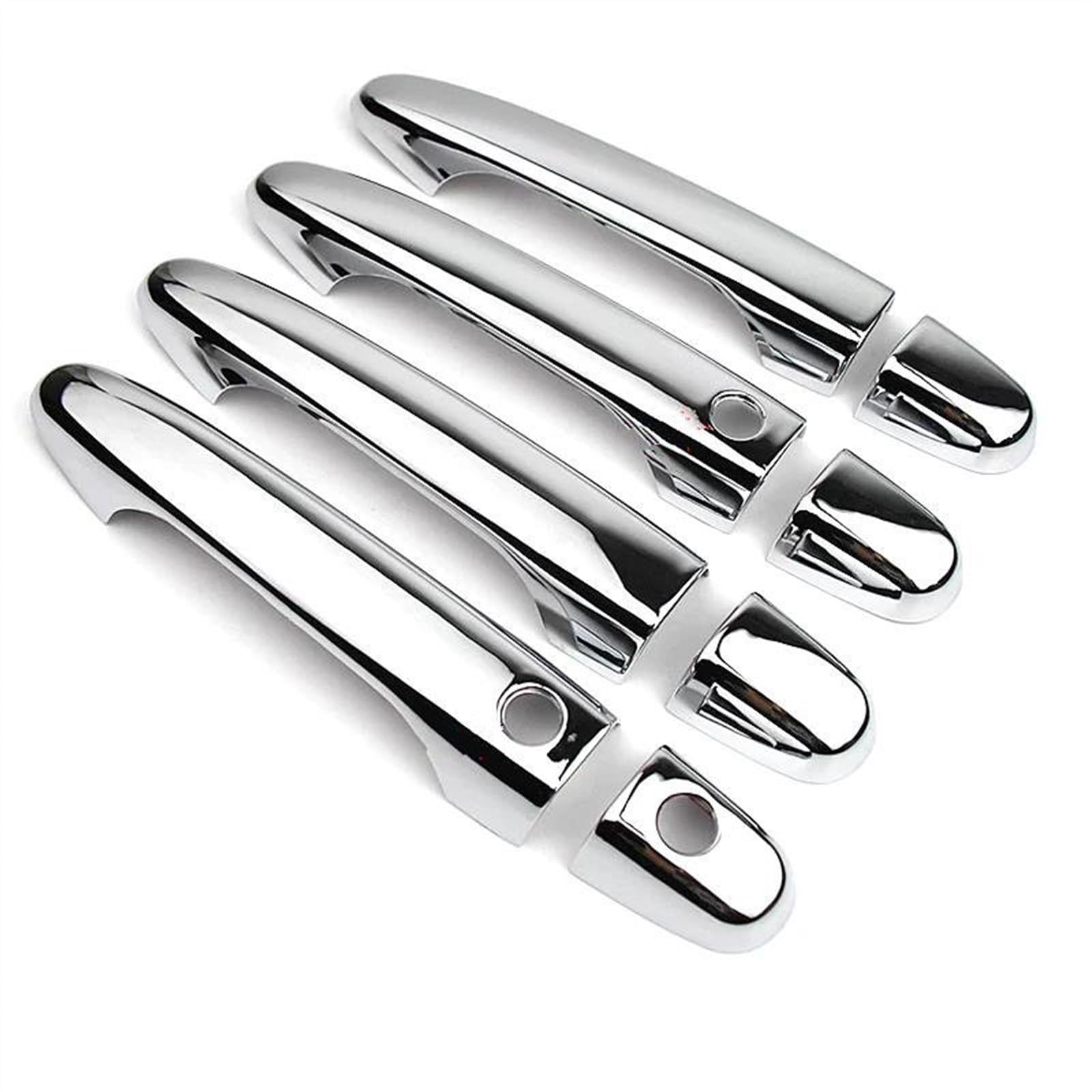 CSSPDM Accessories Car Door Knob Protector Handle Frame Cover Garnish Trim for Civic 2012 2013 2014 2015 2016(Silver B)