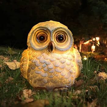 Amazon.co.jp: フクロウ 置物 かわいい ふくろう雑貨 ソーラーライト