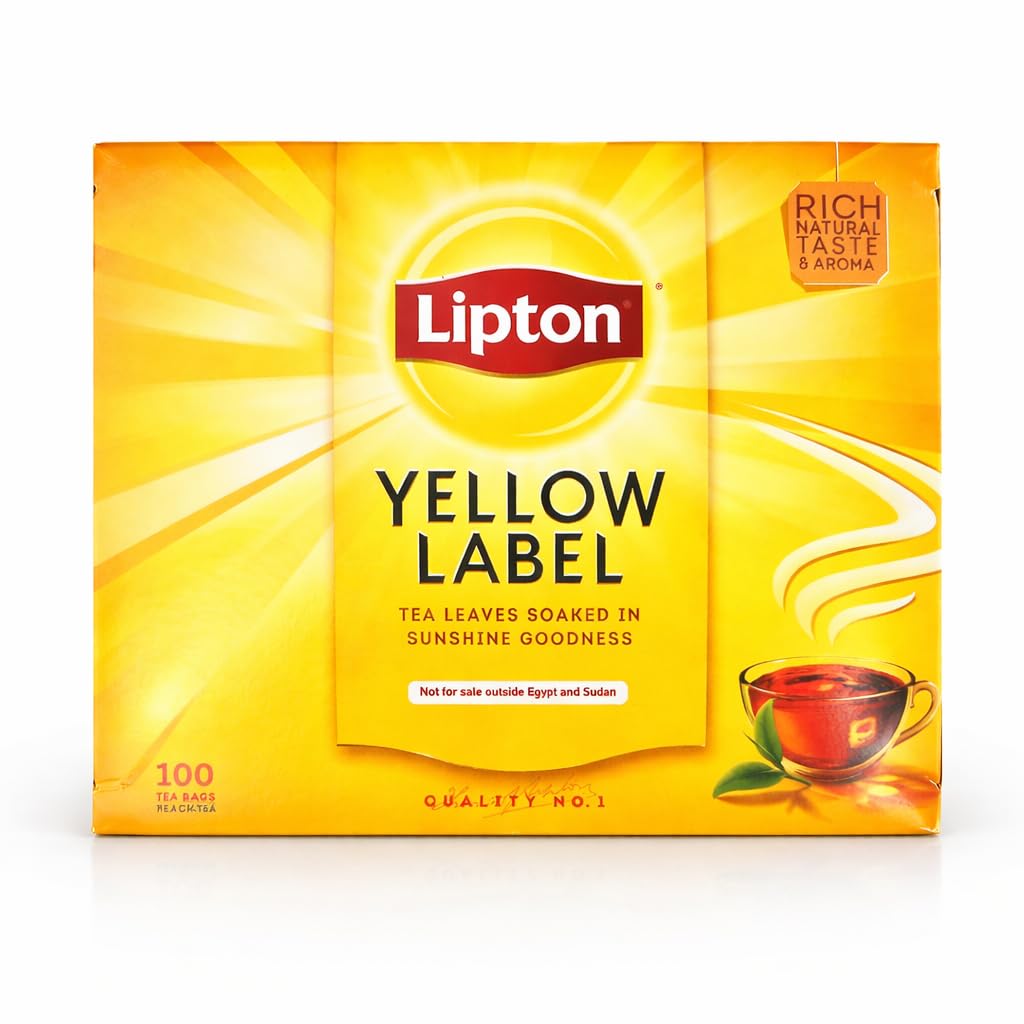 Lipton Yellow Label Black Tea Bags Rich Natural Taste & Aroma Premium Quality Tea 100 Tea Bags 200g (Imported) From Biteza-image-20